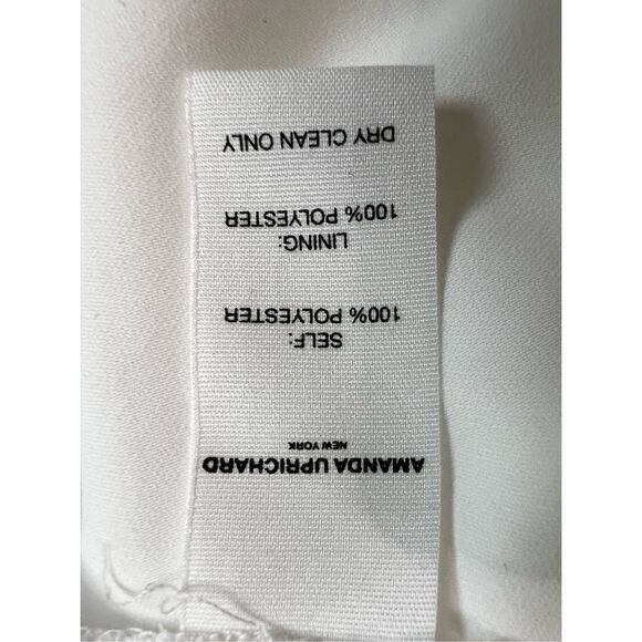 AMANDA UPRICHARD White Button-Front Jumpsuit Size M - Picture 11 of 11